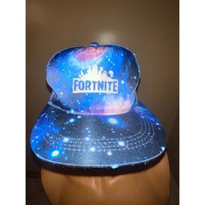 Fortnite Men's Blue Galaxy Snapback Adjustable Outdoor Hiking Baseball Hat Cap